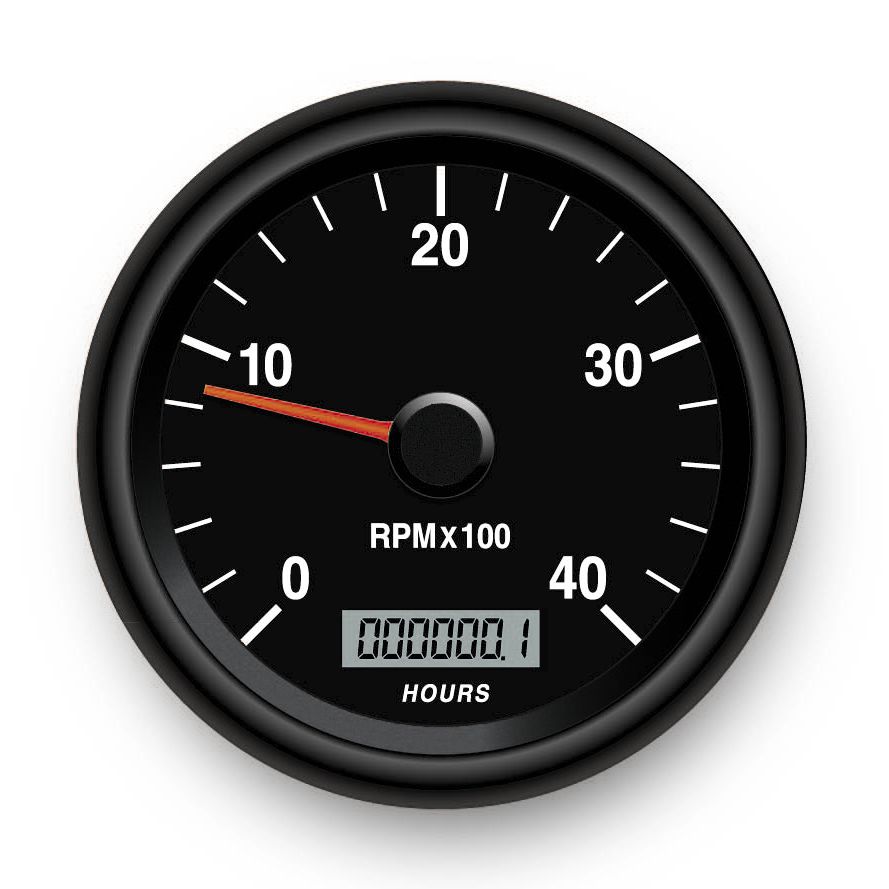 Analog tachometer Beede Electrical Instrument for boats / with