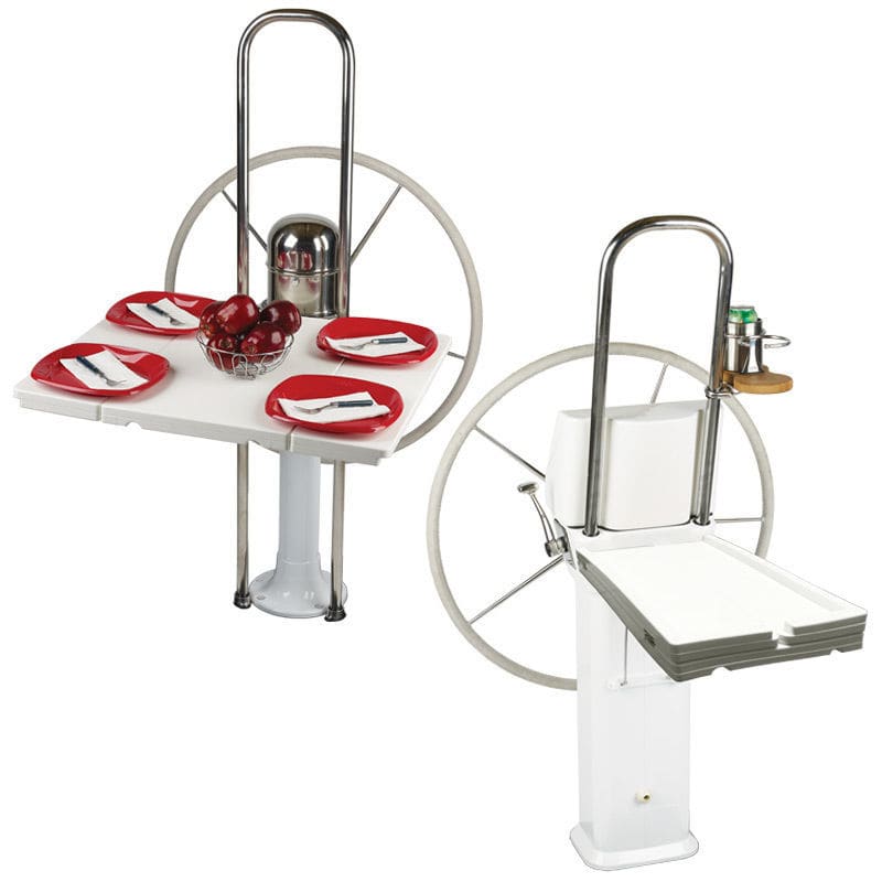 Folding cockpit table / teak Edson International