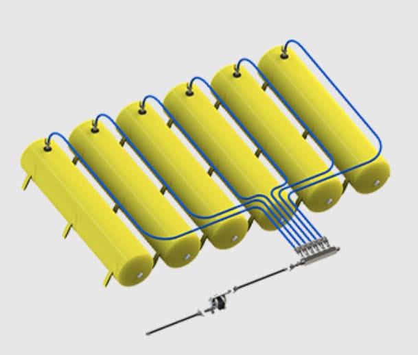 Load test ballast weight bag FendAir (Div. Subsalve USA Corp) lifeboat