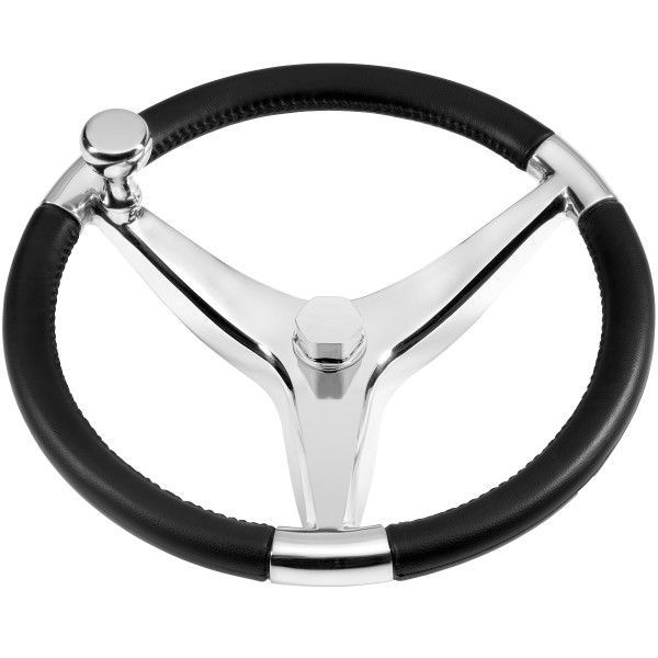 Stainless steel power boat steering wheel Evo Pro w/Elite Schmitt
