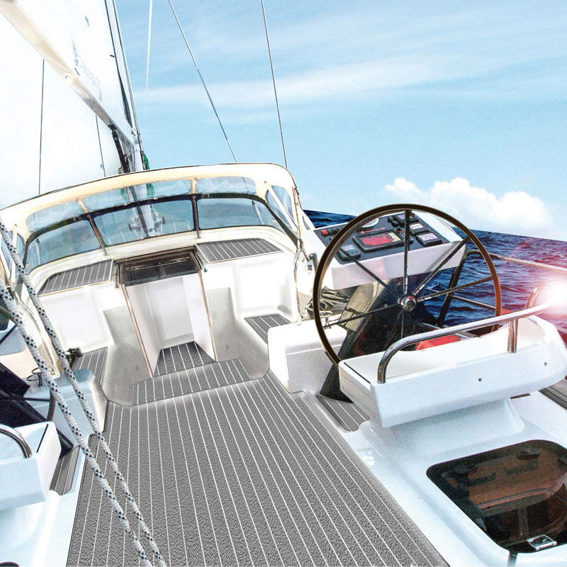 Nonslip boat decking 2140 GisaTex GmbH & Co. KG teakeffect / PVC