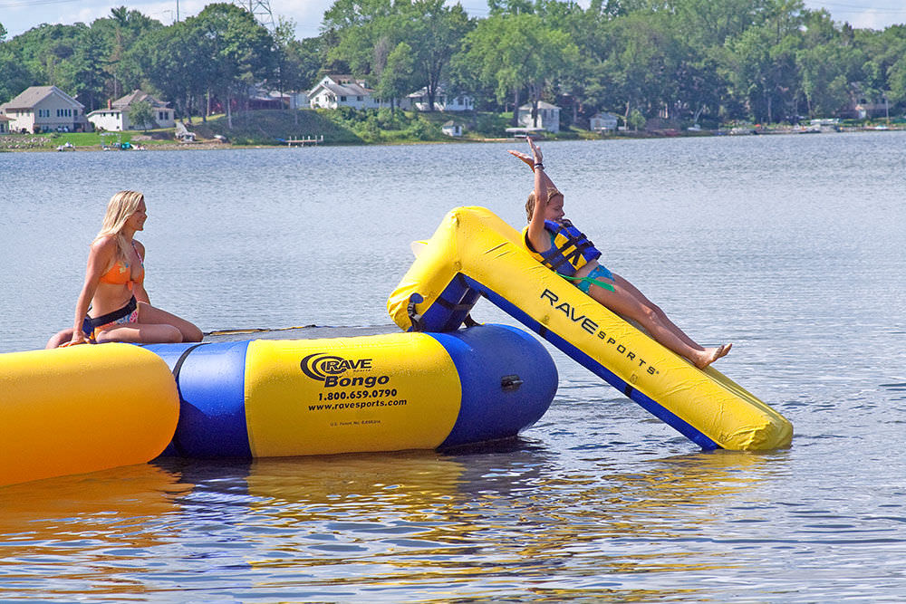 aqua launch inflatable slide