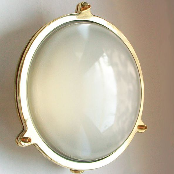 Boat wall light 2027A series Foresti & Suardi LED / wallmount / brass