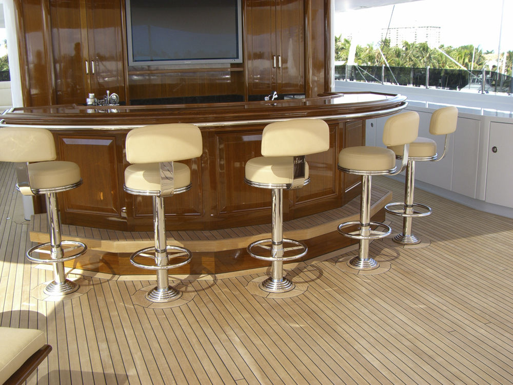 Ship bar stool MARINER Crown Ltd for yachts / stainless steel