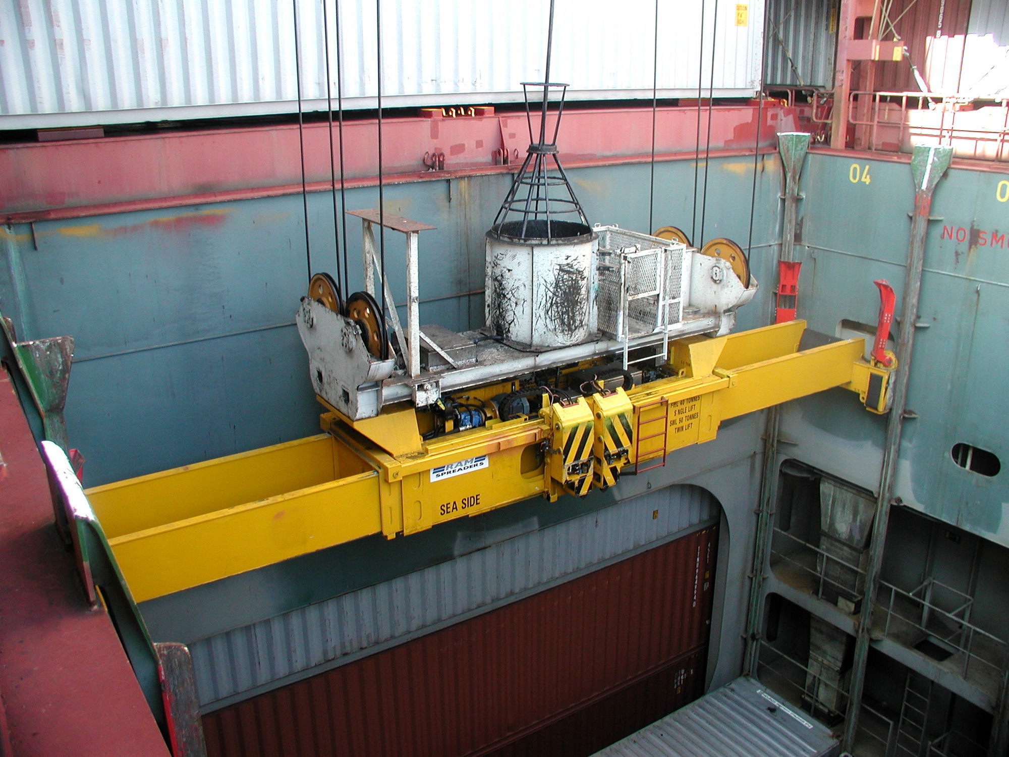 Shiptoshore crane spreader RAM2900 Series RAM Spreaders