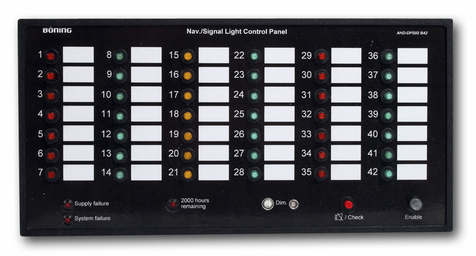 Ship monitoring and control panel / for yachts / alarm - AHD-DPS02 B42 ...