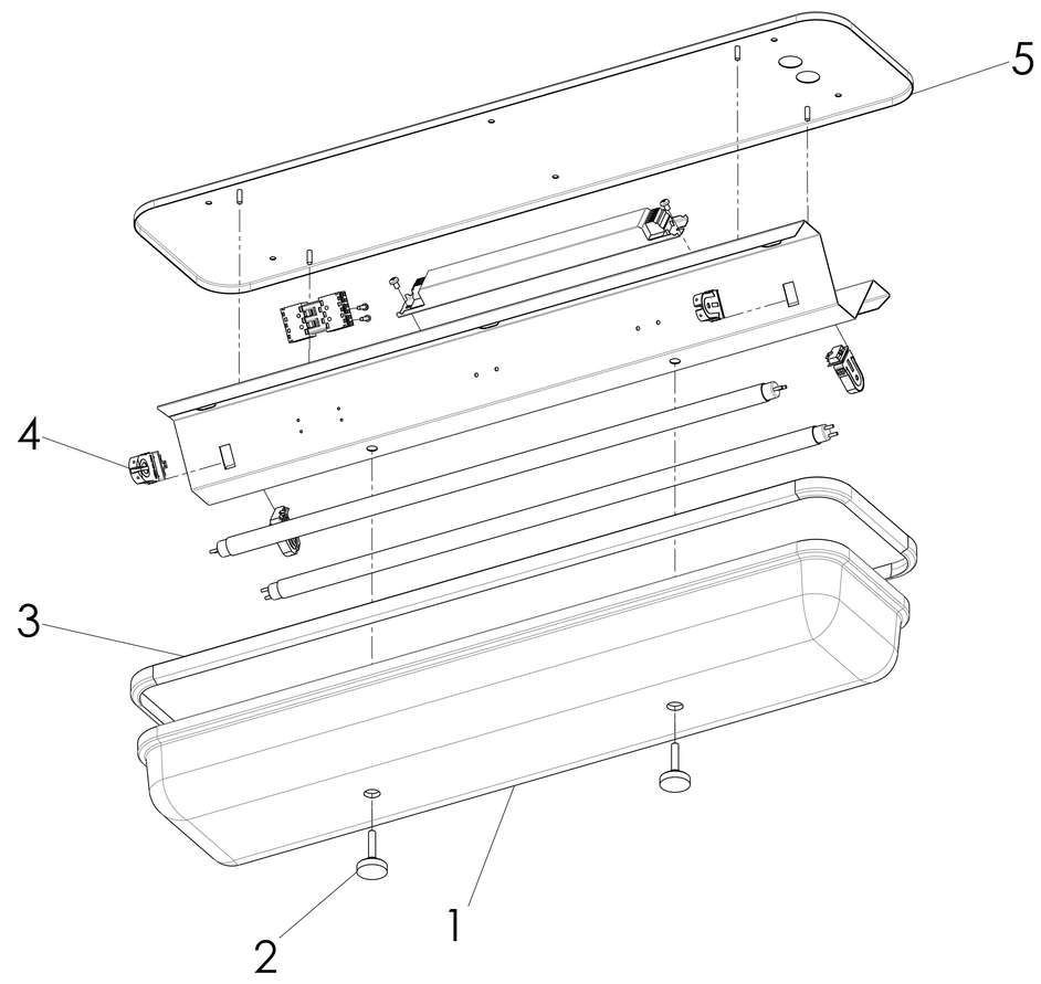 Lightpartner Lichtsysteme GmbH & Co. KG KL61Z Kitchen Luminaries, KR61Z Coldroom Luminaries
