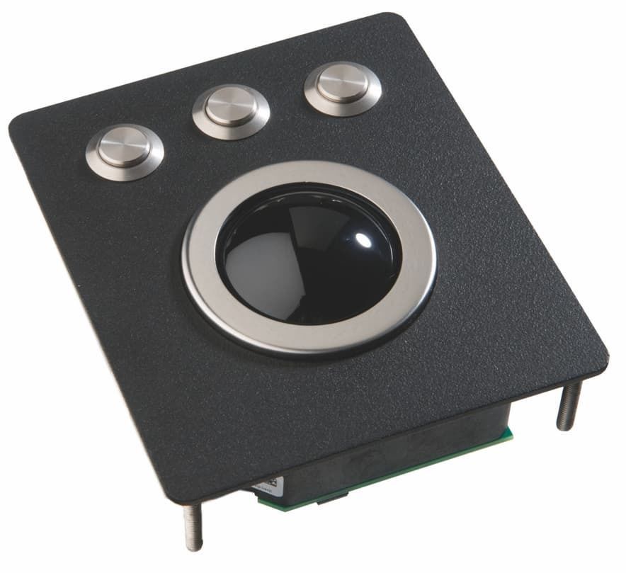 Trackball Anti-vandalisme NSI SBS50F2 PS/2 - Acier, Pour Borne Publique Ou Industriel
