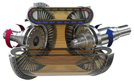 Hydrodynamic mechanical coupling - TDM-SAE - Voith Turbo - for ships / for shafts / anti-vibration Hydrodynamic mechanical coupling - TDM-SAE - Voith Turbo - for ships / for shafts / anti-vibration