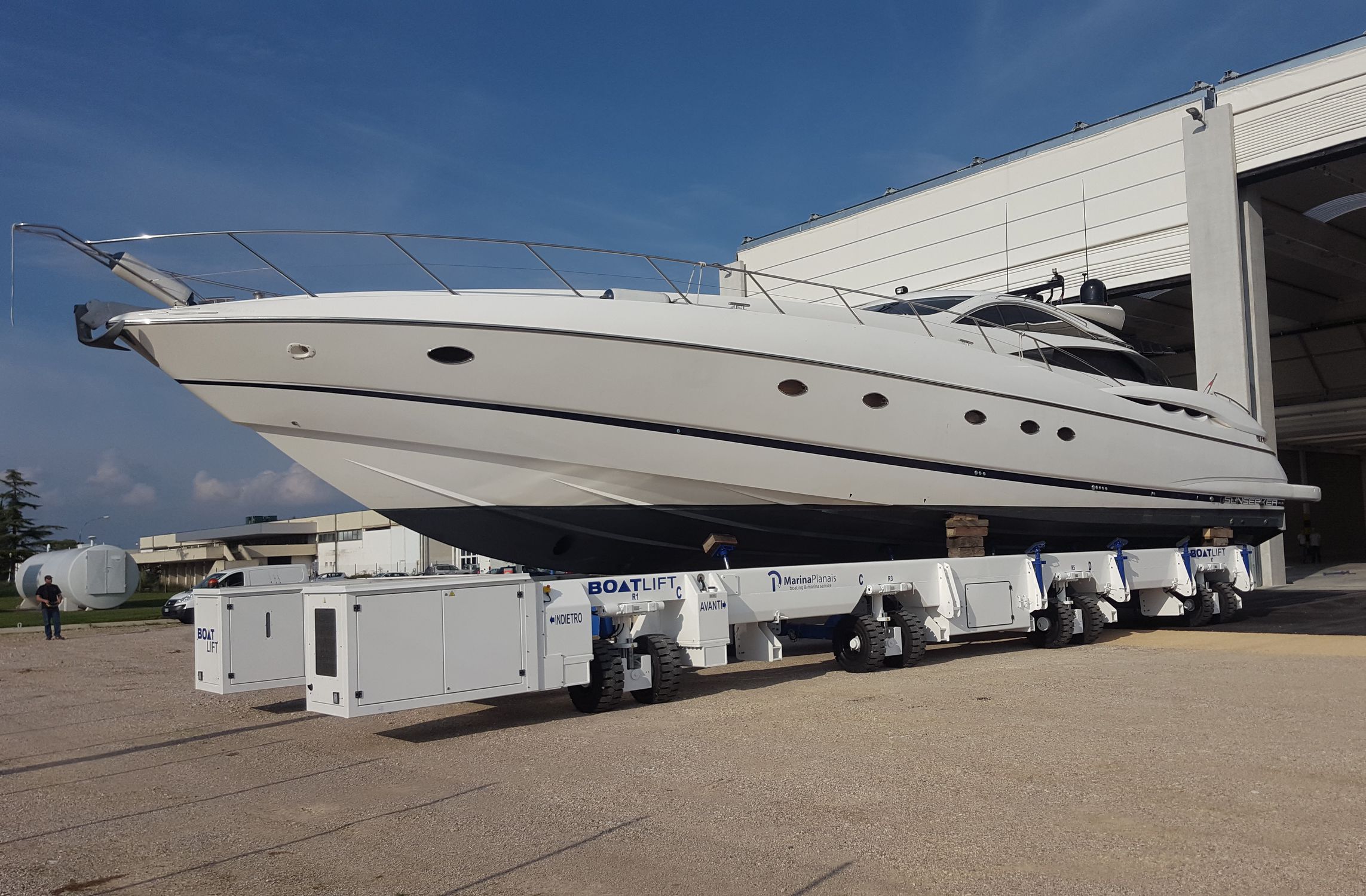 Handling trailer BL100MES BOAT LIFT launching / for boats / for shipyards