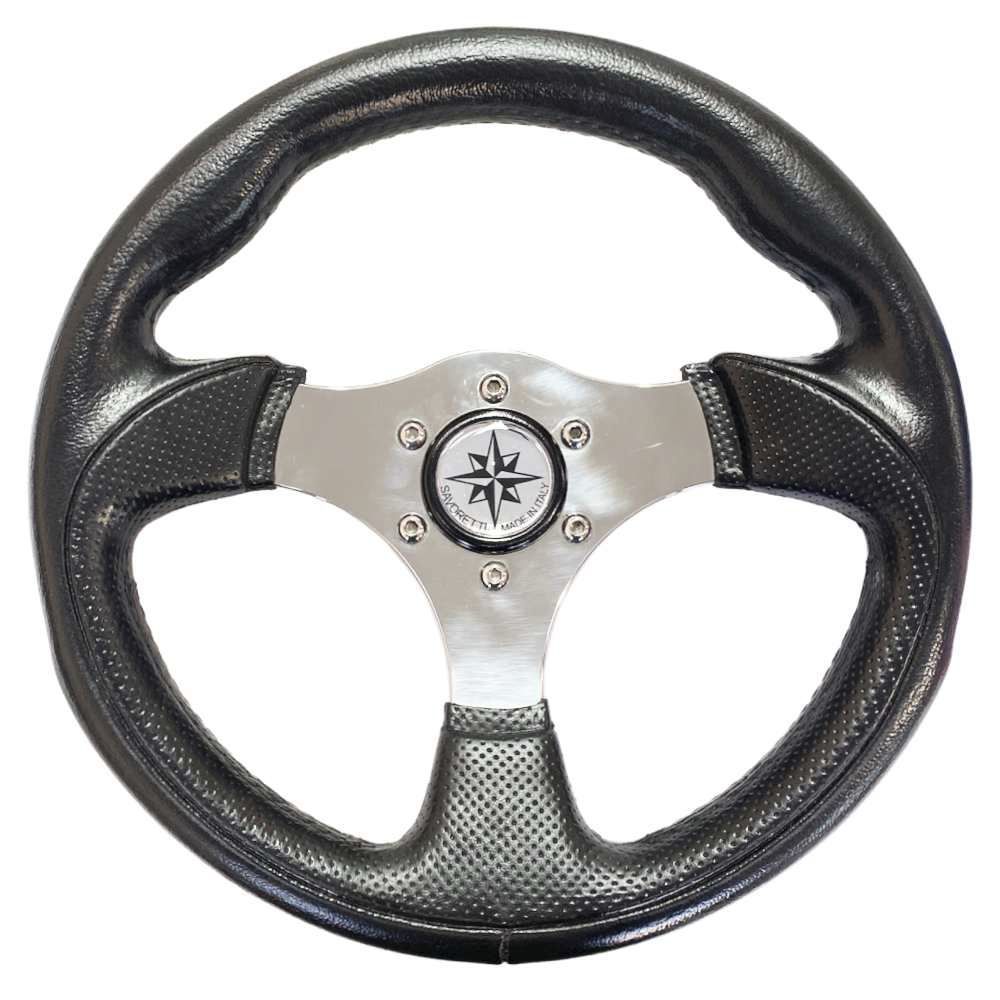 Stainless steel power boat steering wheel T12 series SAVORETTI