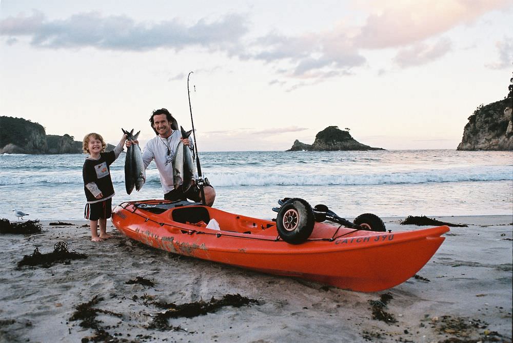 Sitontop kayak CATCH 390 Mission Kayaking rigid / fishing / adult