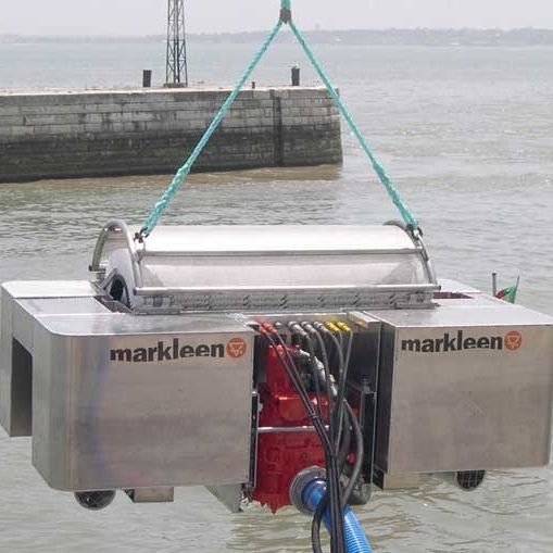 Rotary drum oil skimmer MS60 Markleen Terra multibrush