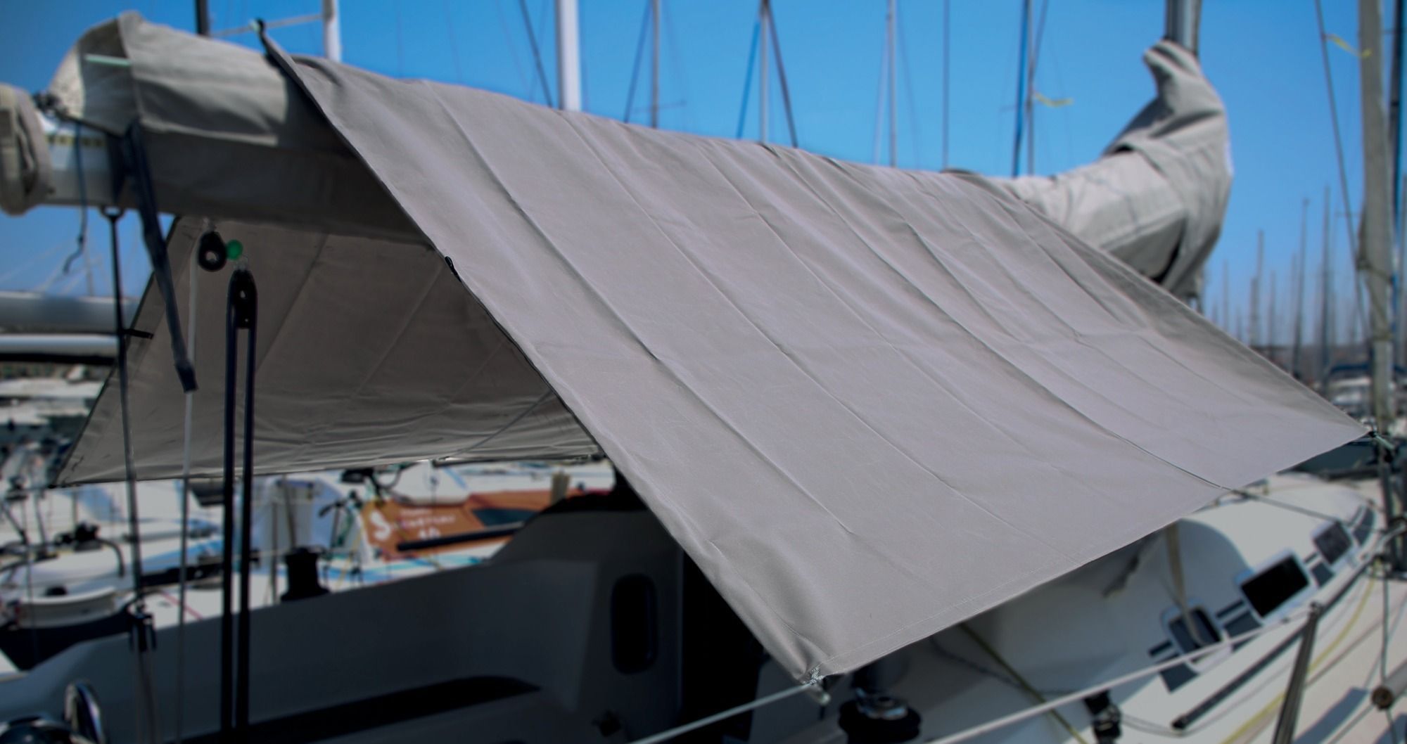Sailboat sun awning g95223 AD NAUTIC cockpit / nylon / polyester