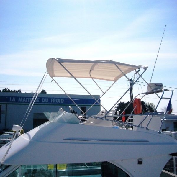 Boat Bimini top - ant-9-80-bi-fly - TTOP Nautic - flybridge / stainless ...