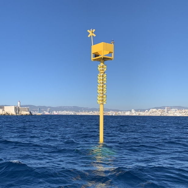 Beacon buoy BFI 2500 Mobilis mooring / yellow