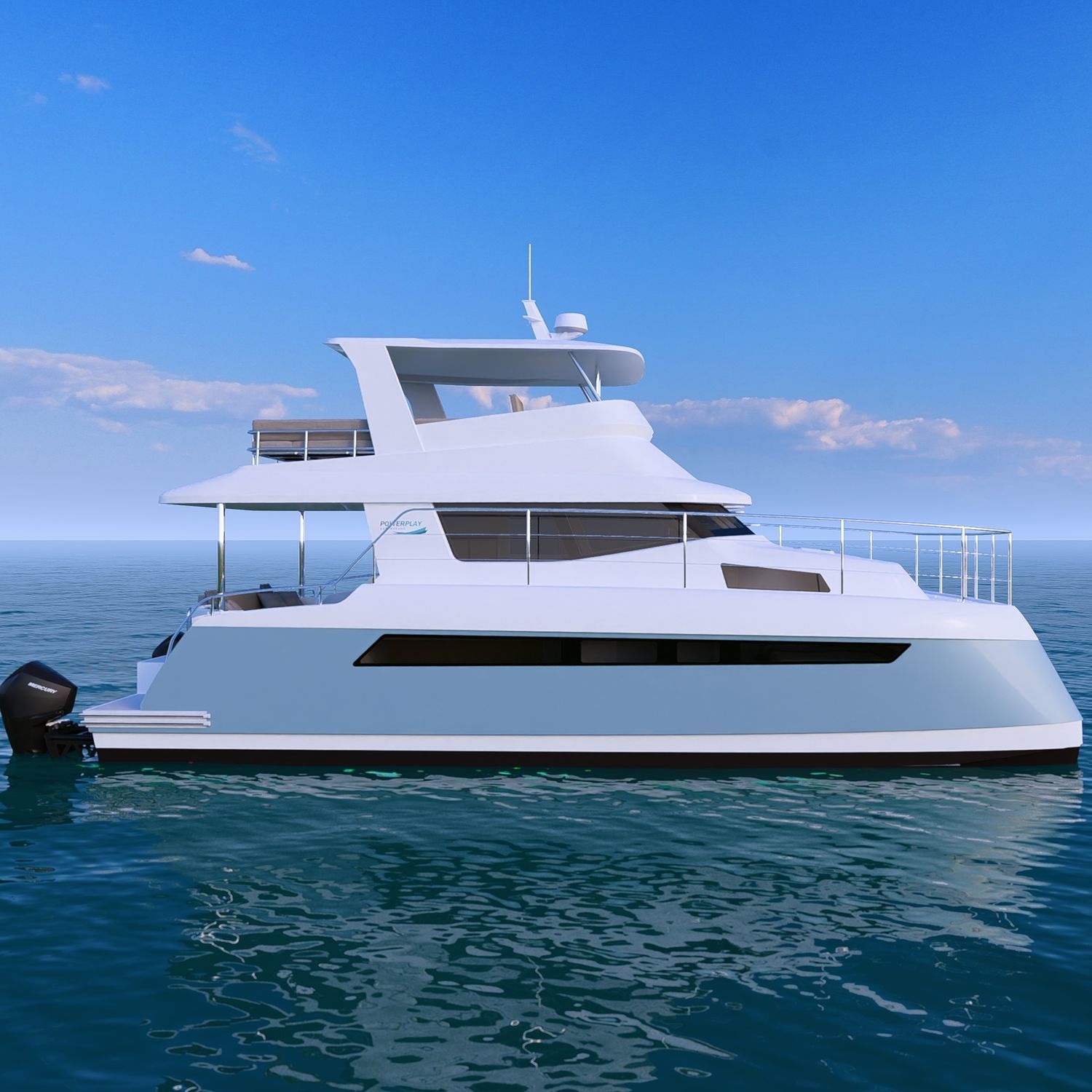 Catamaran express cruiser - Powerplay 42 - Powerplay Power Catamarans ...