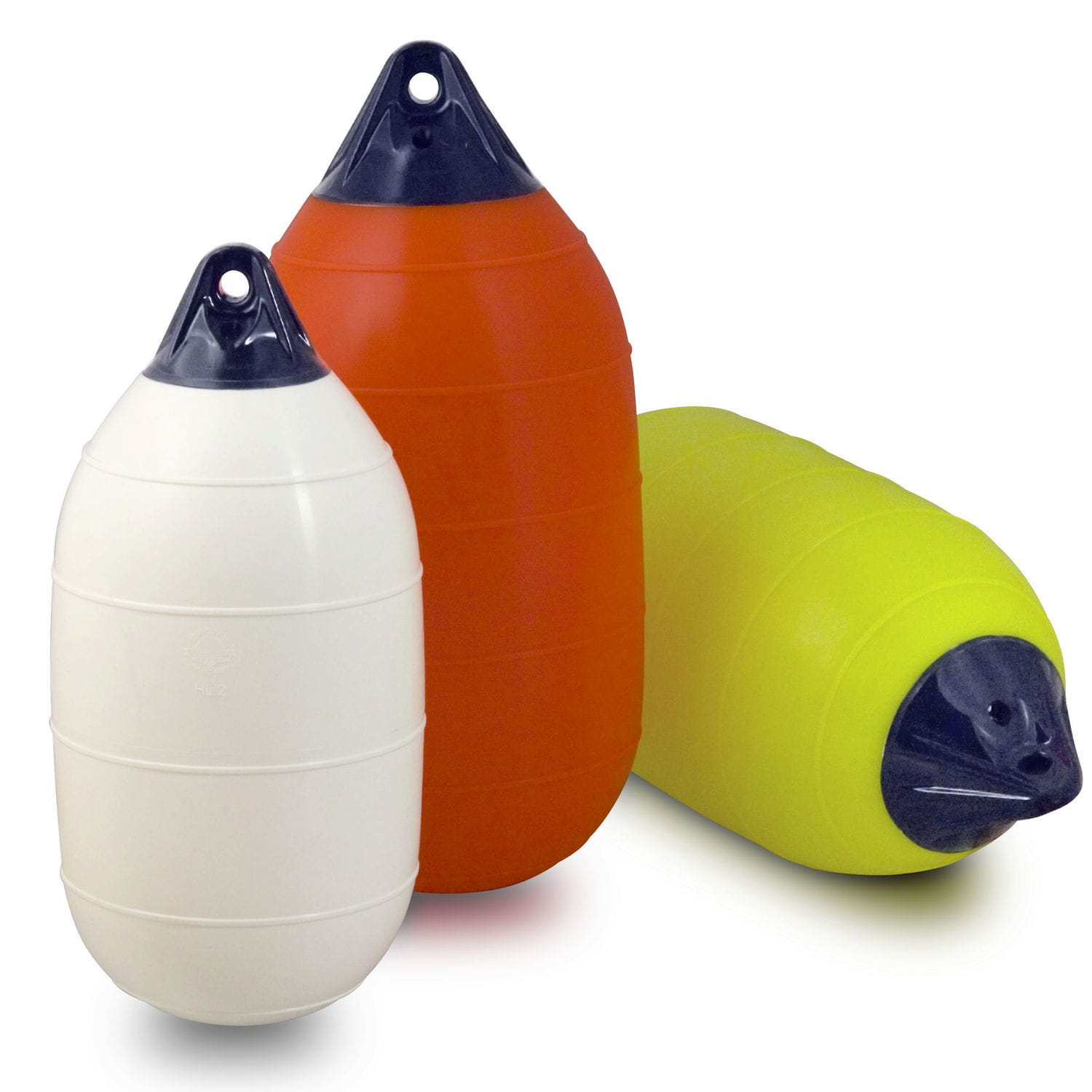 Boat fender HLseries Polyform AS for pontoon / cylindrical / white