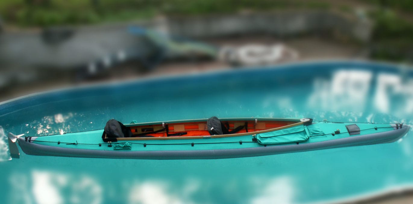 Folding kayak AMAZON II 550 XL Quattro Wayland Folding Kayaks sea / twoseater