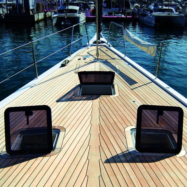 Boat deck hatch H series Seasmart for yachts / square / rectangular