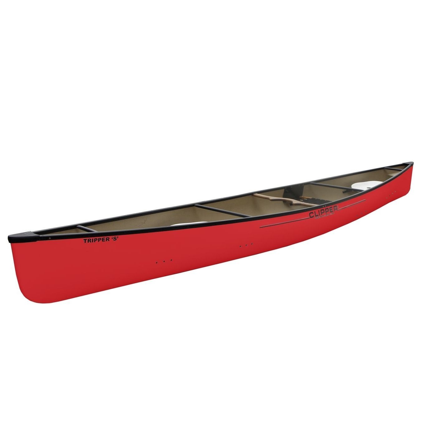 Multiuse canoe TripperS Clipper Canoes tandem / red / green