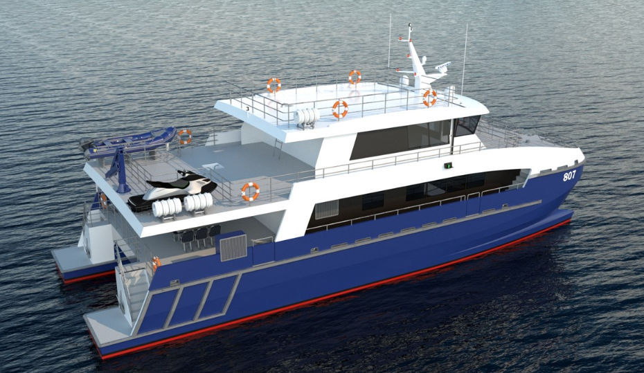 Catamaran oceanographic research ship - IC20007 - Incat Crowther - aluminum