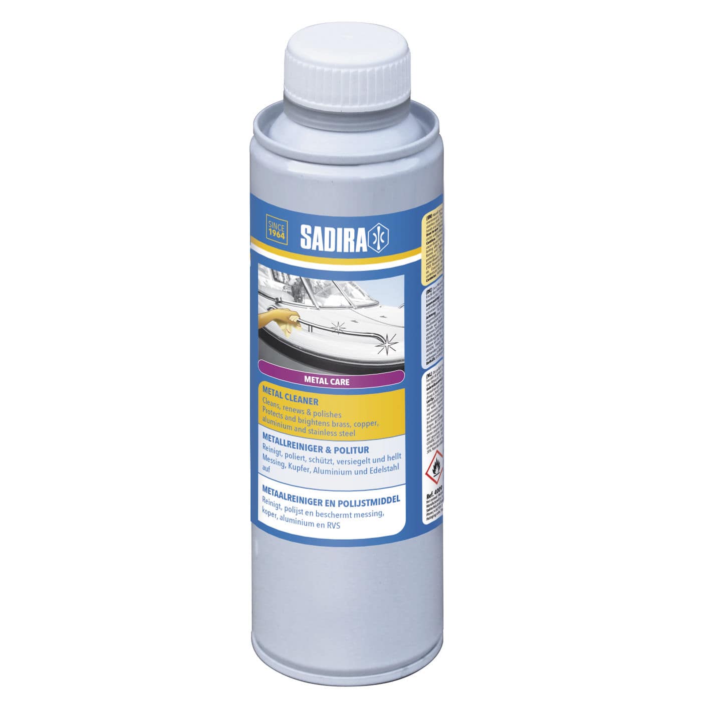 Stainless steel cleaner 4009 SADIRA Marine Products aluminum