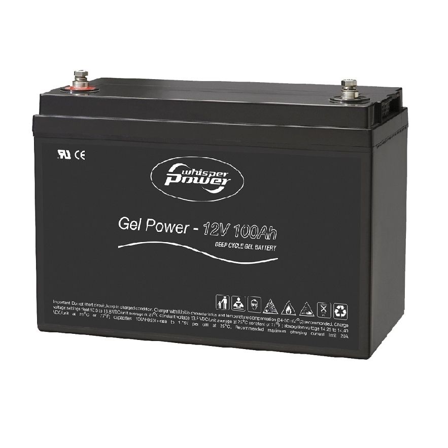 Marine battery - 40290070 - WhisperPower - 12 V / gel