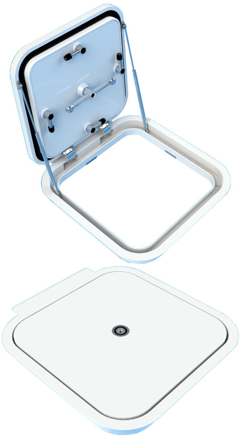 Yacht deck hatch HWTOYSXX series Bofor Marine Products square