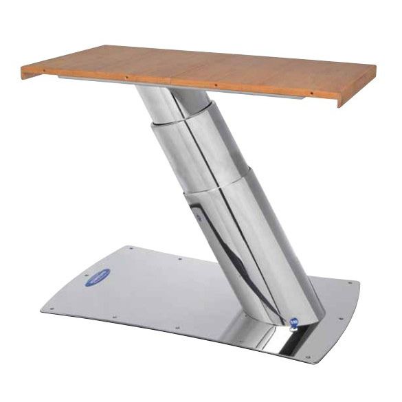 Telescopic boat table pedestal WINDWARD Metalstyle Srl electric / stainless steel