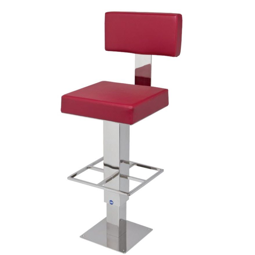 Yacht bar stool COLA Metalstyle Srl polished stainless steel