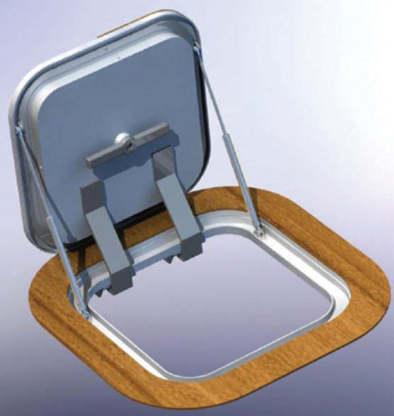 Boat deck hatch DUCK Metalstyle Srl square / opening