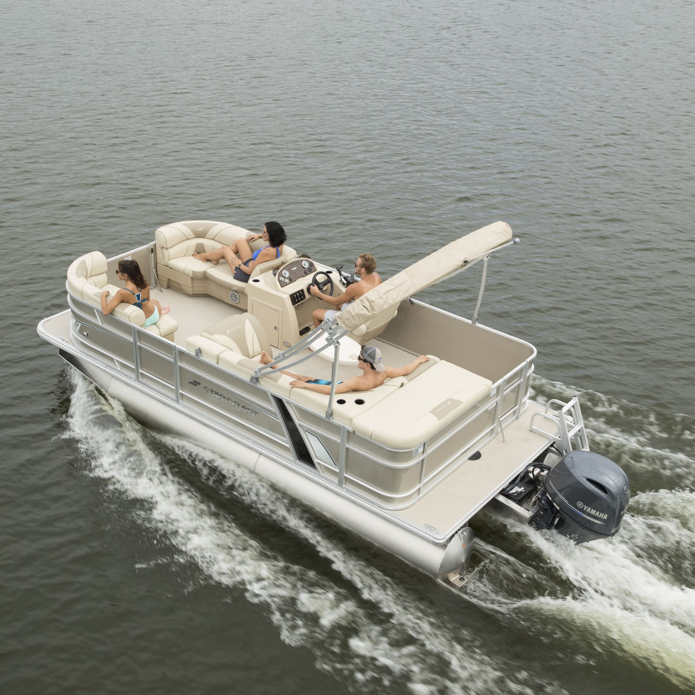 Outboard pontoon boat - EX 20 C - Starcraft - 9-person max.