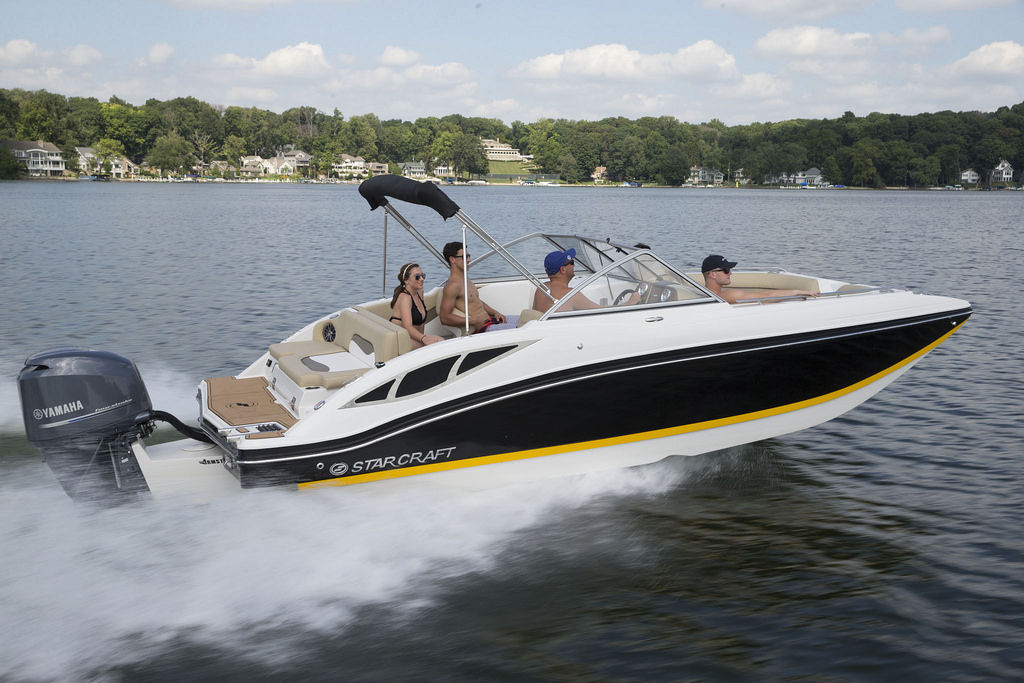 Outboard deck boat - 230 OB SCX EXT - Starcraft - wakeboard / 13-person ...