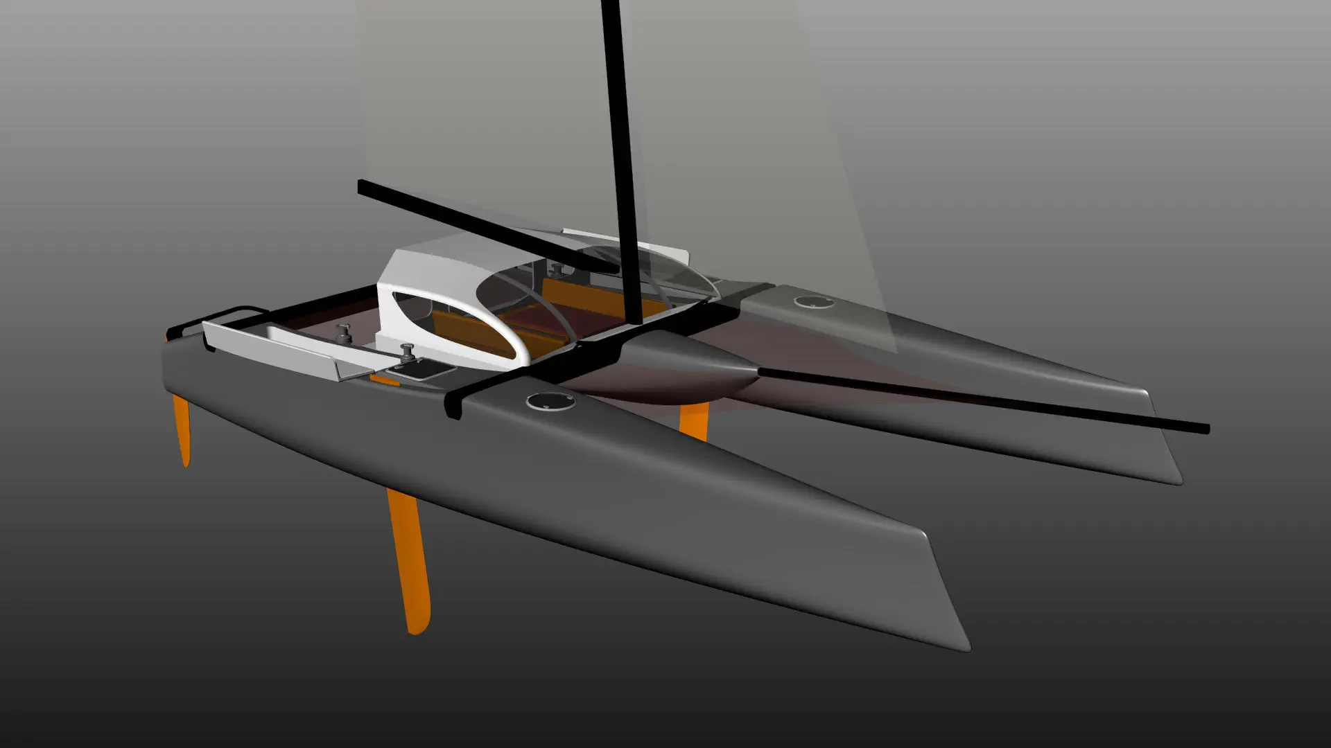 Design Catamaran Inc - cruising-racing / with enclosed cockpit