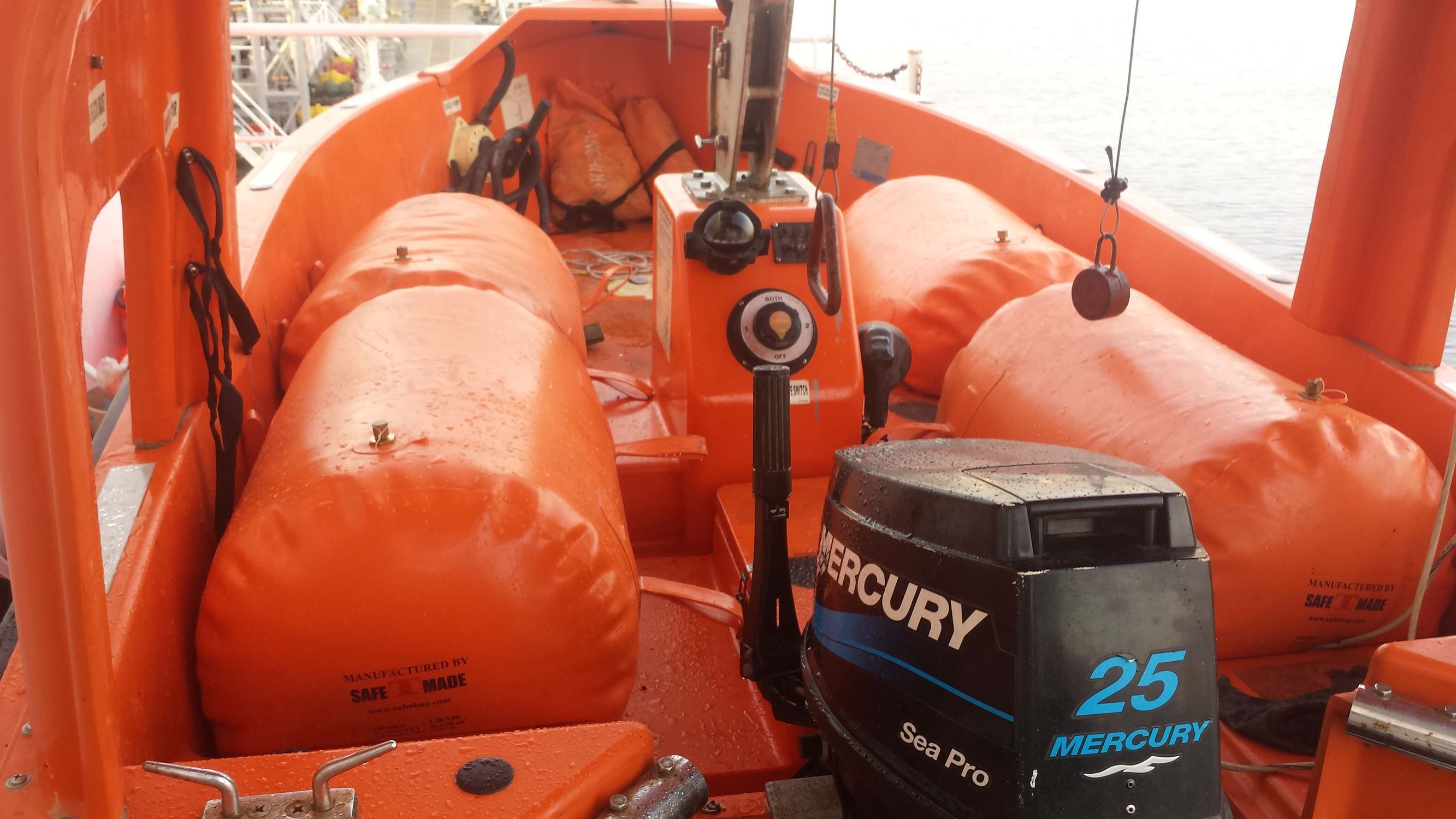 Load test ballast weight bag Safetmade Marine Products Co. lifeboat