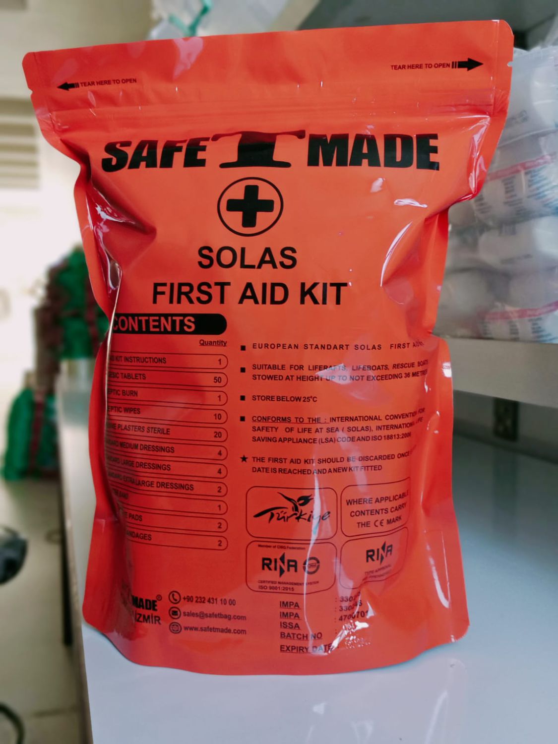 Boat safety kit Safetmade Marine Products Co.