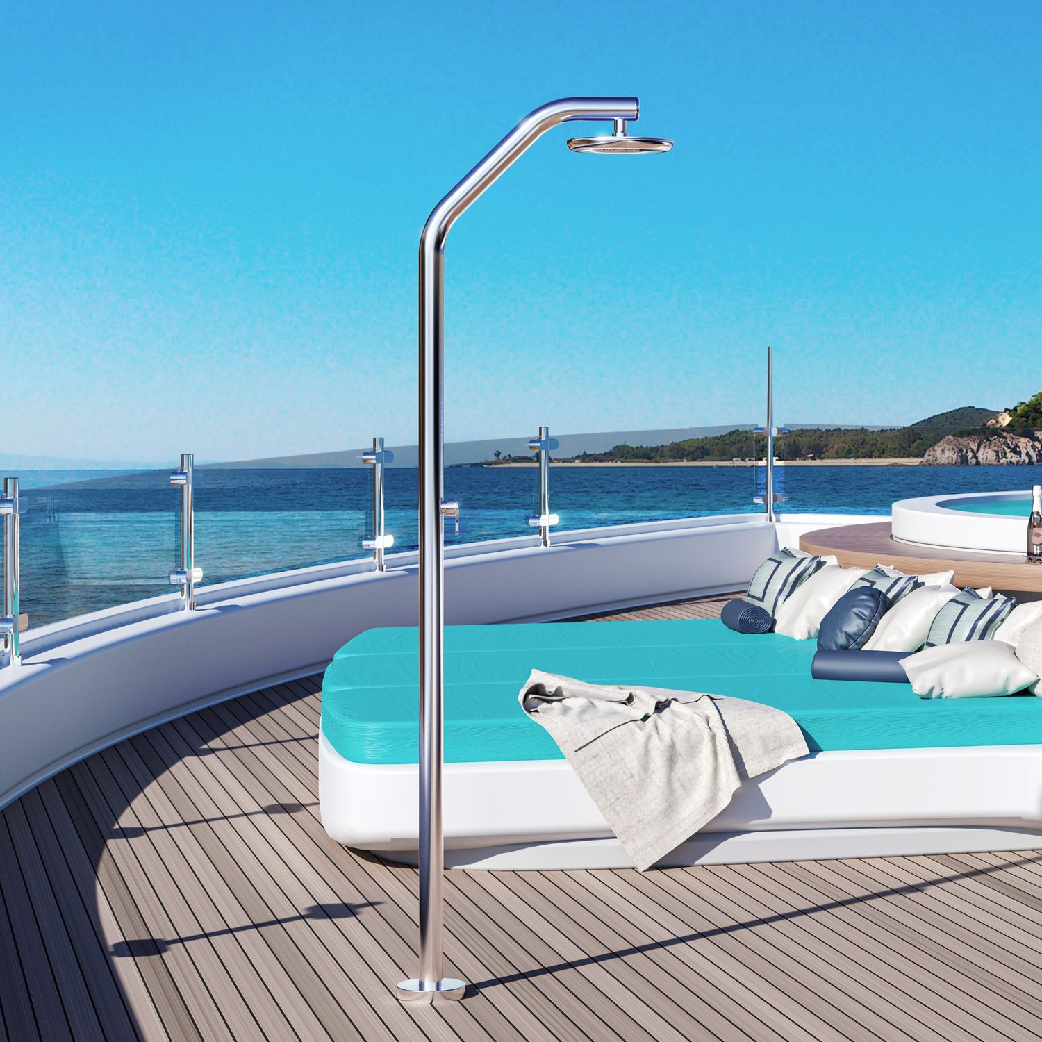 Yacht shower Doccia Doride Y DB BC M Inoxstyle stainless steel