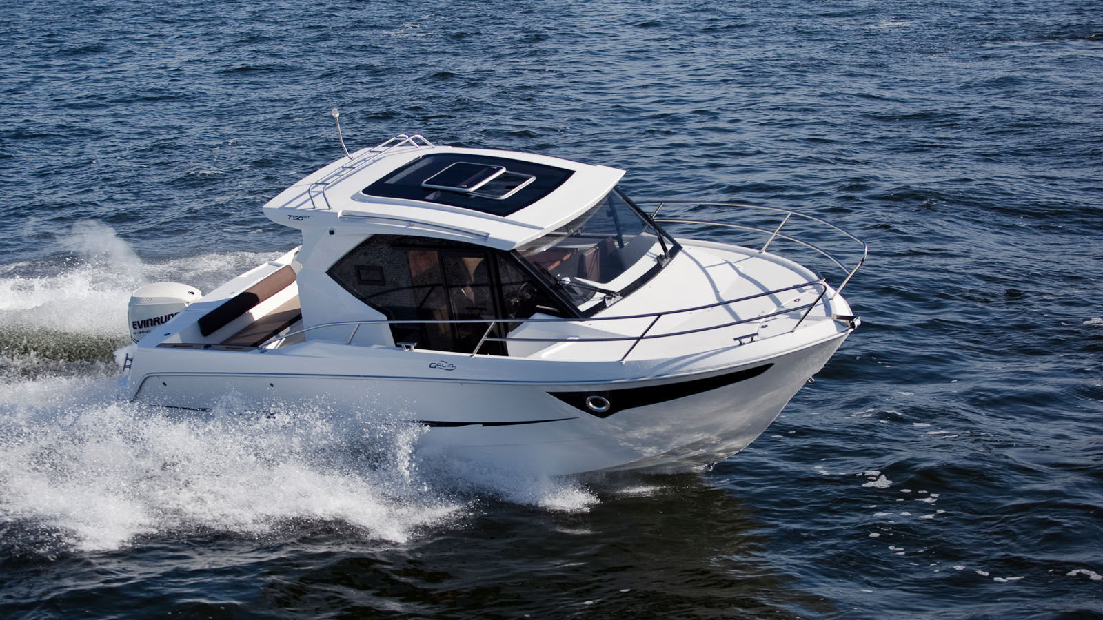 Outboard cabin cruiser / hardtop / wheelhouse / sportfishing 750