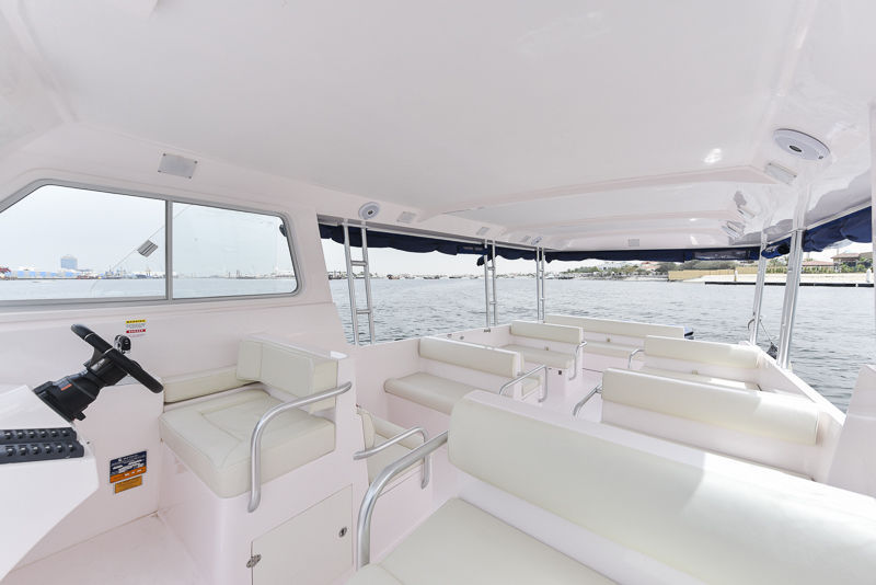 Passenger boat - Touring 36 - SMART OWN - outboard / GRP