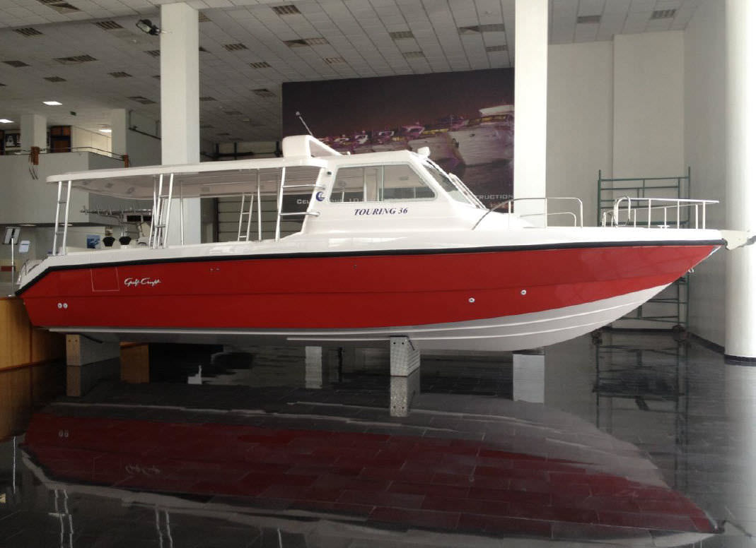 Passenger boat - Touring 36 - SMART OWN - outboard / GRP
