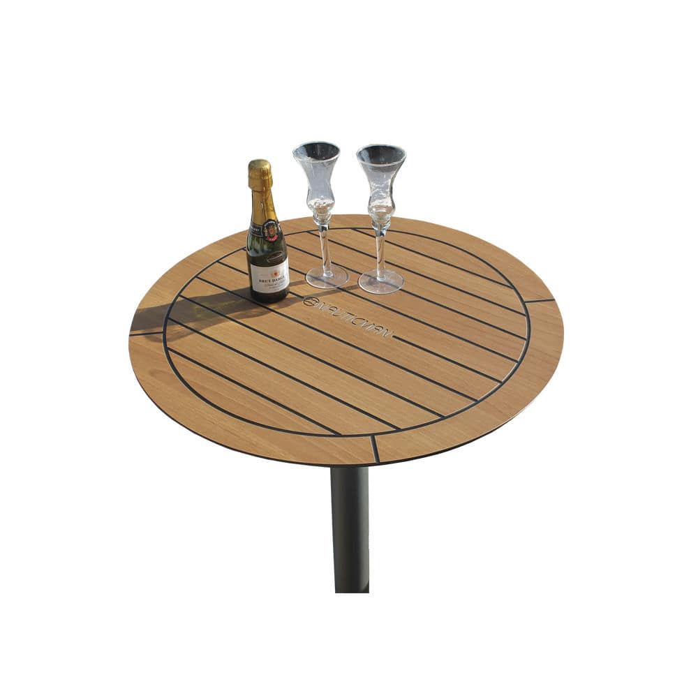 Yacht cockpit table t002 NAUTICMAN® fixed / teak