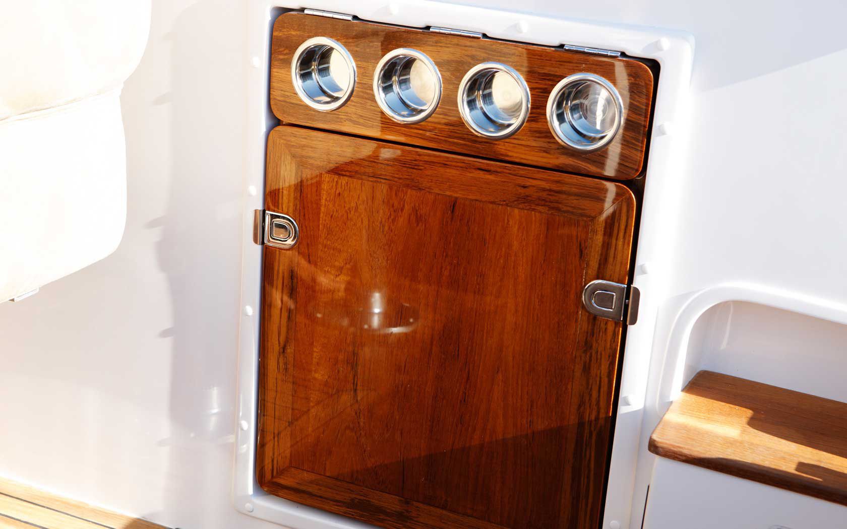 Boat table Baltic teak, UAB folding / teak