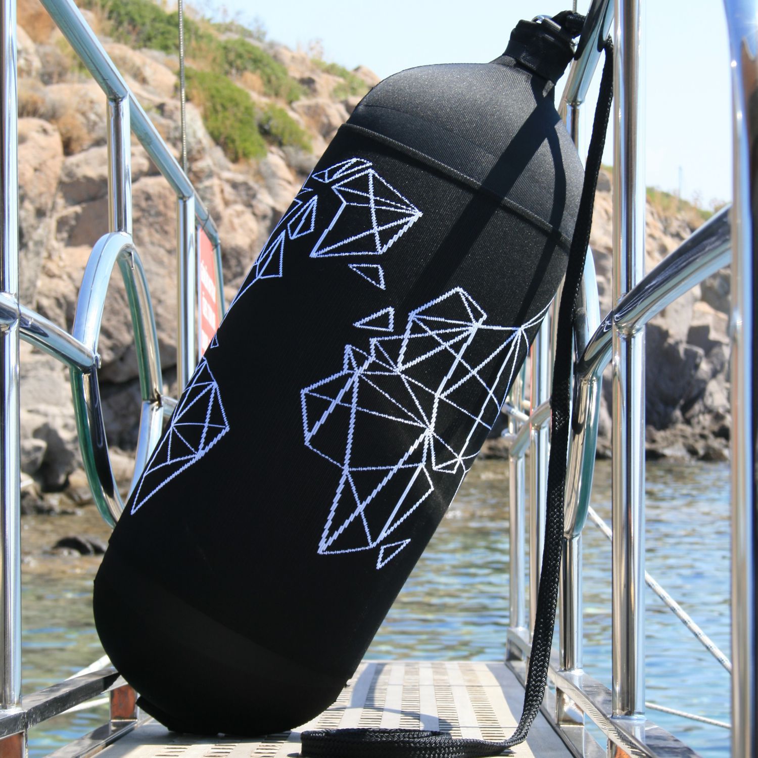 Boat fender cover FENDERTEX cylindrical / personalized