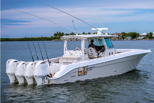 outboard fishing boat