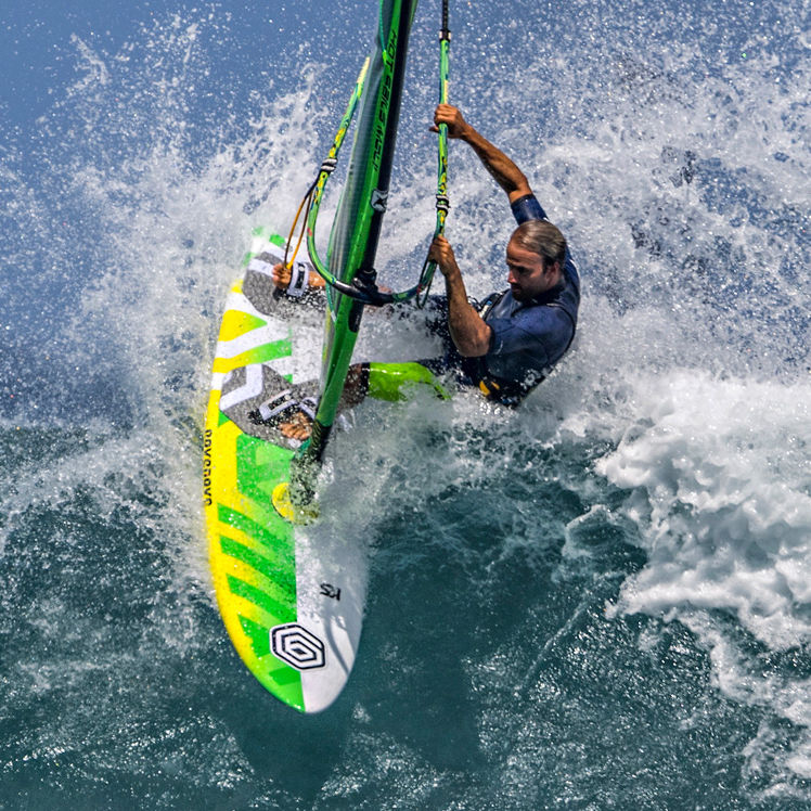 Wave windsurf board KS MODEL Novenove International quadfin