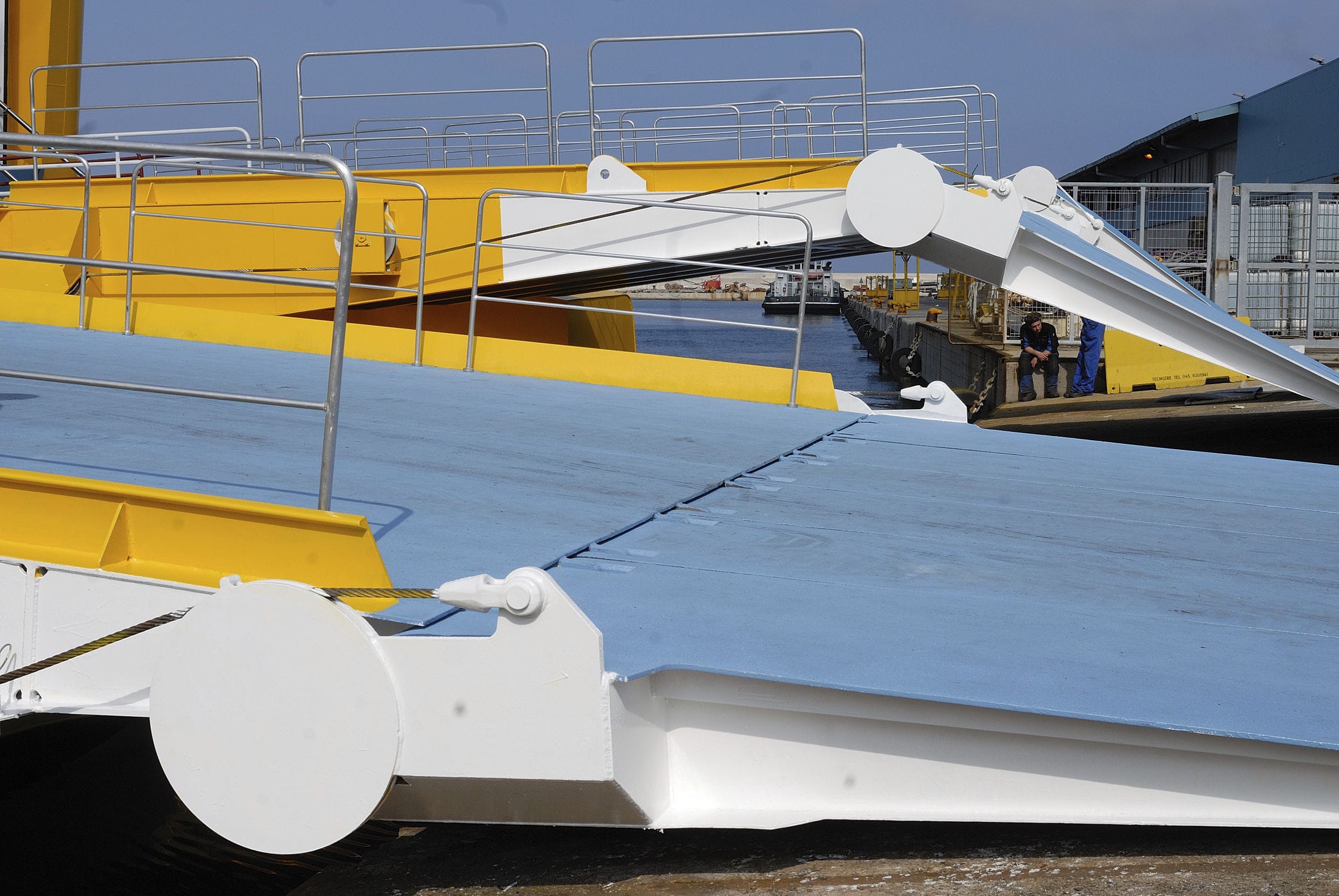 Aft external RoRo ramp Group for ships