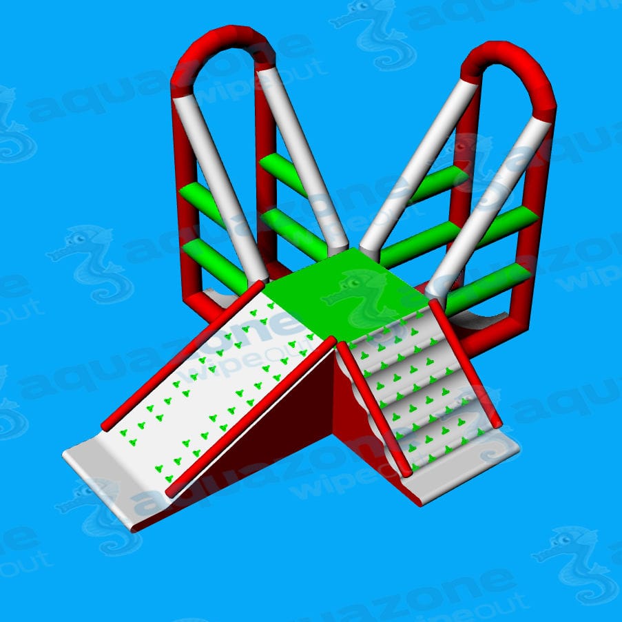 Slide water toy Tour double trapèzes AQUAZONE parc aquatique