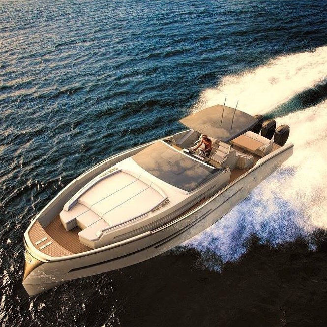 Outboard center console boat - 40 - Icon Craft - diesel / triple-engine ...