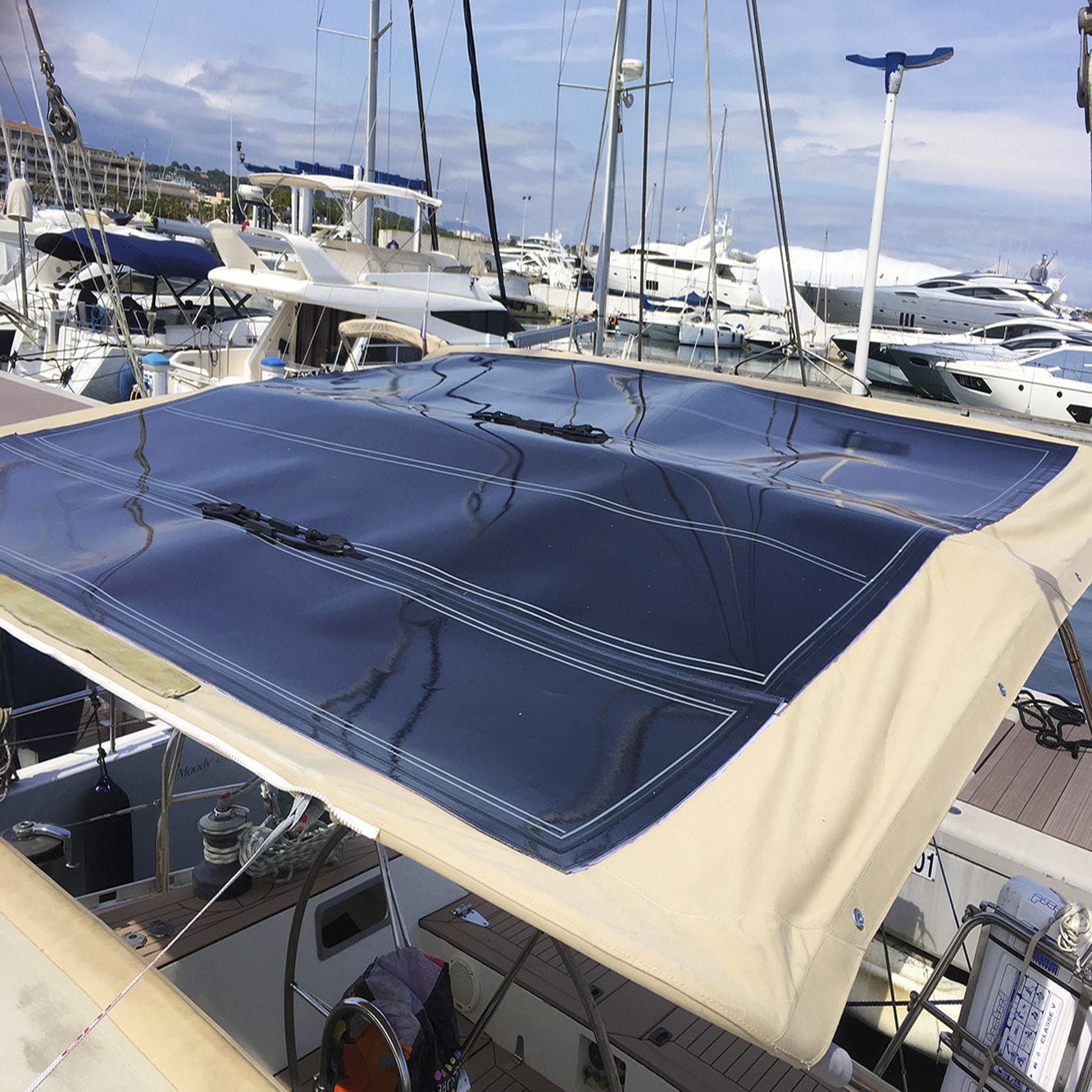 Flexible solar panel - Bimini - Solar Cloth System - for boats